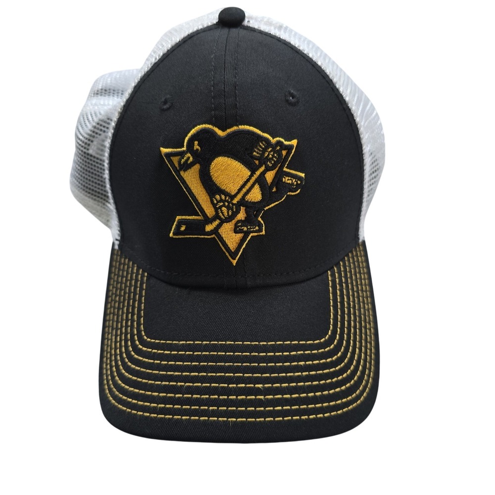 '47 Pittsburgh Penguins Trawler Clean Up Hat Cap, OSF, Black‎ - M/L